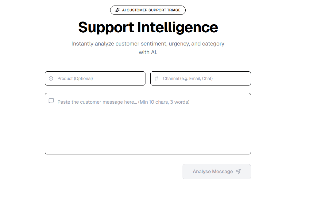 Triage it dashboard for sentiment analysis and complaint prioritization